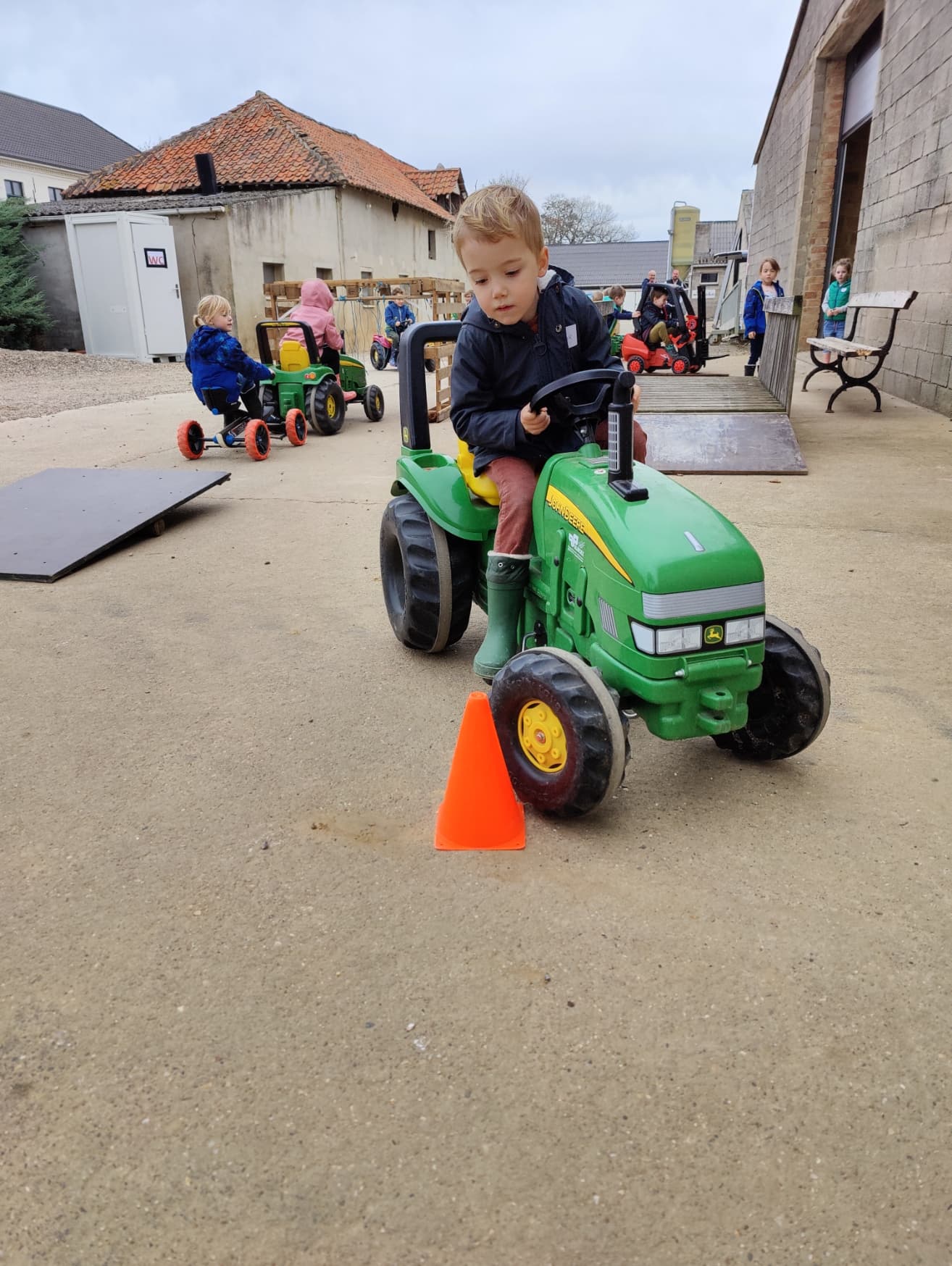 Ravotten in het groen